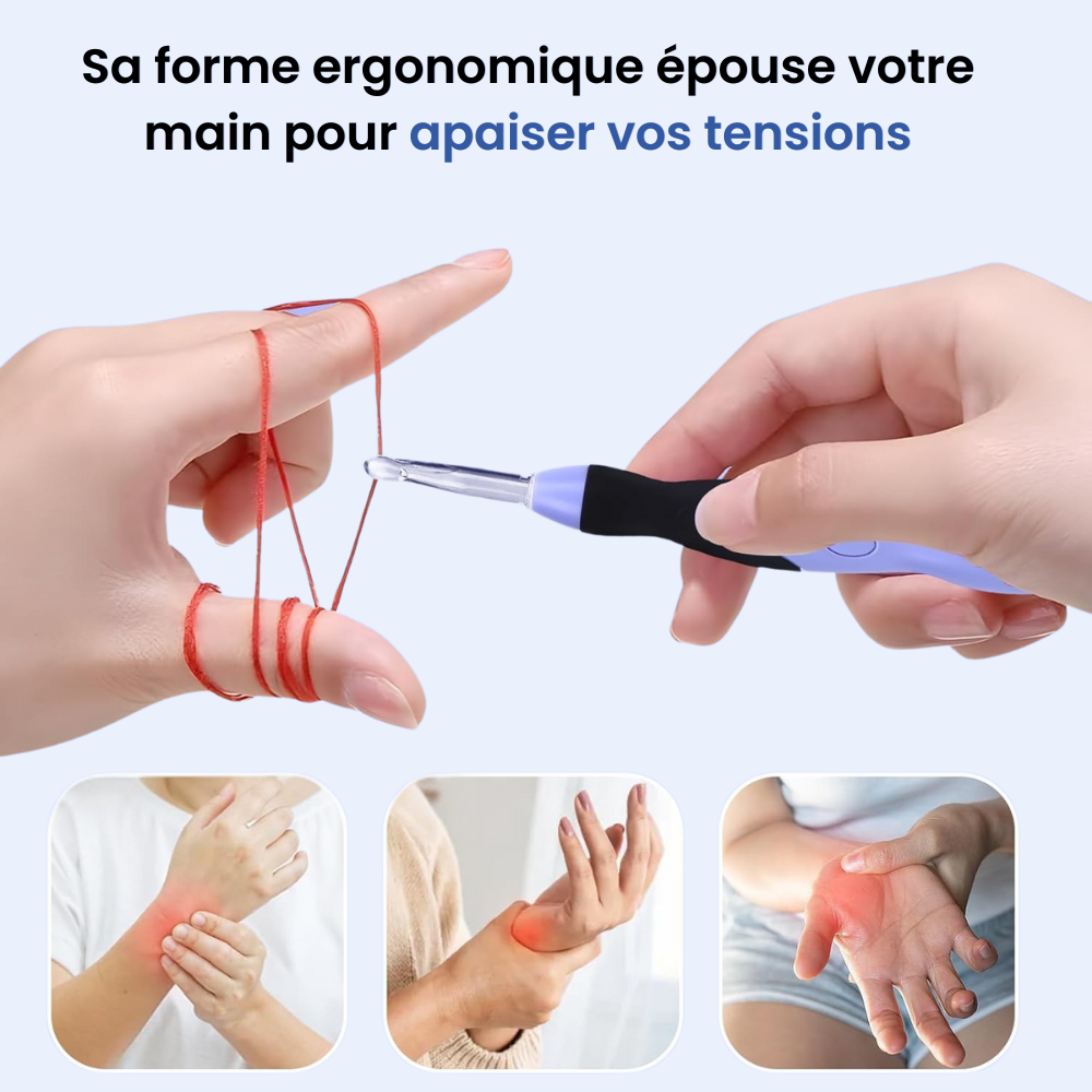 Kit LumiCrochet - Voyez vos mailles clairement, même le soir ou sur fils foncés