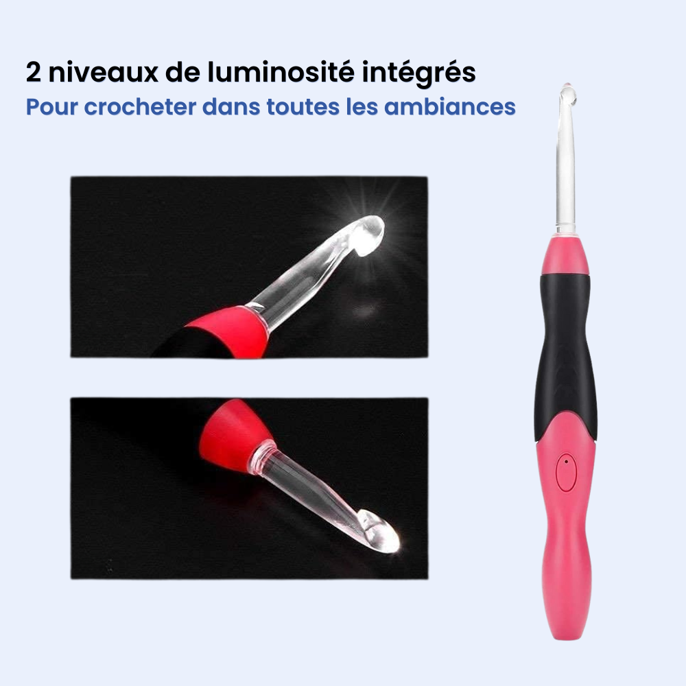 Kit LumiCrochet - Voyez vos mailles clairement, même le soir ou sur fils foncés