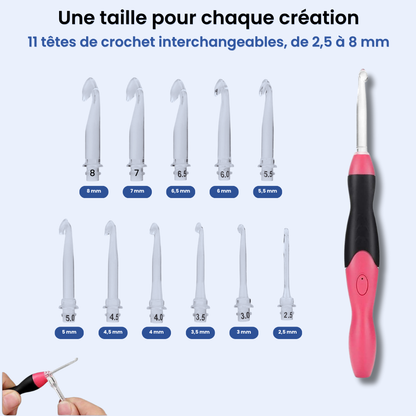 Kit LumiCrochet - Voyez vos mailles clairement, même le soir ou sur fils foncés