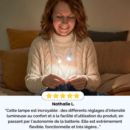 LumiCrealis - La lampe de cou qui éclaire vos créations et soulage vos yeux