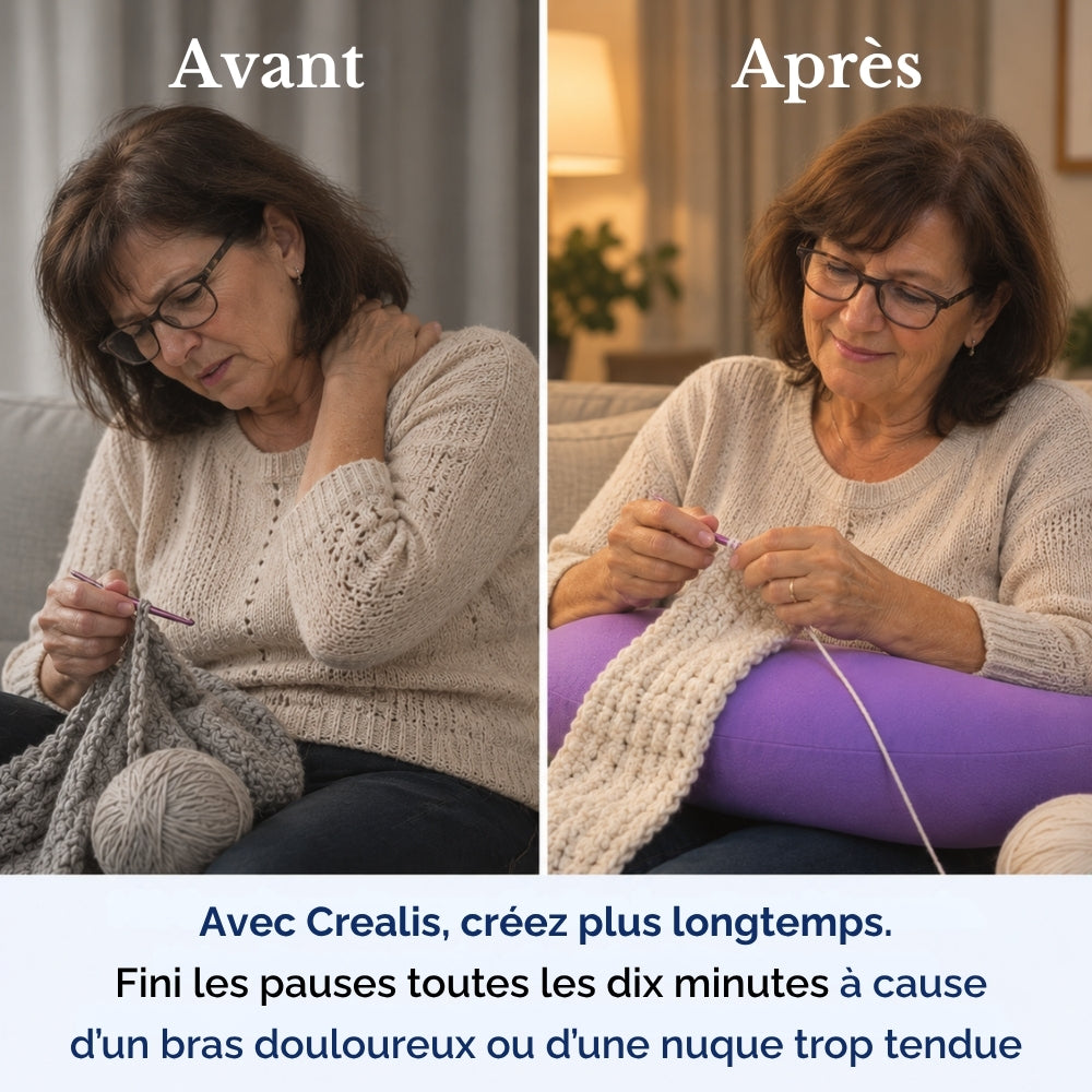 Coussin Ergonomique Crealis - L'allié confort de vos moments créatifs
