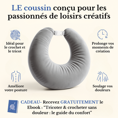 Coussin Ergonomique Crealis - L'allié confort de vos moments créatifs