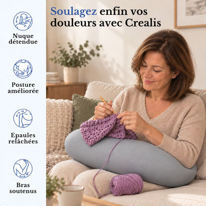 Coussin Ergonomique Crealis - L'allié confort de vos moments créatifs