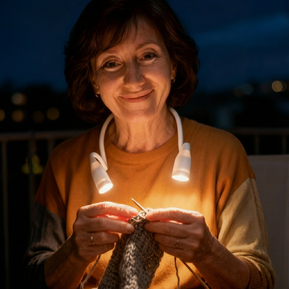 LumiCrealis - La lampe de cou qui éclaire vos créations et soulage vos yeux